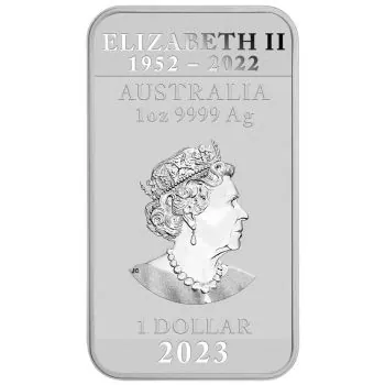 1 Unze Silber Münzbarren Australien 2023 - Dragon Rectangle