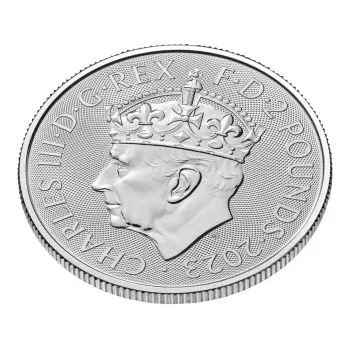 1 Unze Silbermünze Großbritannien 2023 - Britannia | Motiv: The Coronation