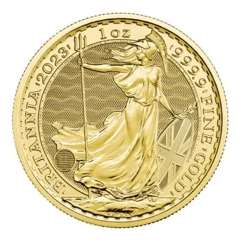 1 Unze Goldmünze Großbritannien 2023 - Britannia | Motiv: The Coronation