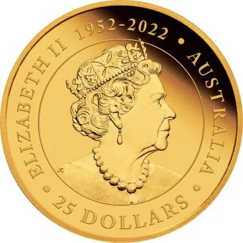 1/4 Unze Goldmünze Australien 2023 in Polierte Platte - Kookaburra