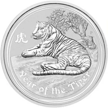 1 Kilo Silbermünze Australien 2010 - Lunar Serie 2 - Motiv: TIGER *