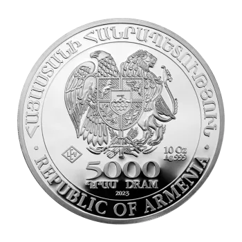 10 Unze Silbermünze Armenien 2023 - Arche Noah