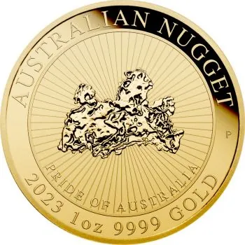 1 Unze Goldmünze Australien 2023 | Serie: Australian Nugget - Motiv: Pride of Australia