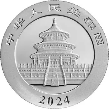 30 Gramm Silbermünze China 2024 - Panda