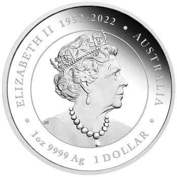 1 Unze Silbermünze Australien 2024 in Polierte Platte - Lunar Serie 3 - Motiv: DRACHE