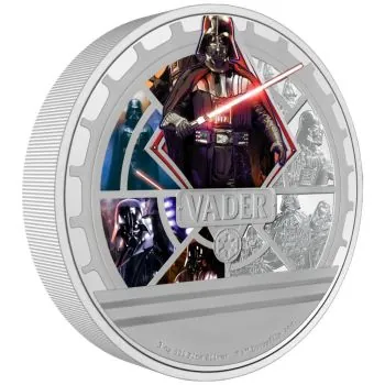 3 Unze Silbermünze Niue 2023 in Polierte Platte | Star Wars ™ - Motiv: Darth Vader ™
