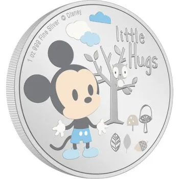 1 Unze Silbermünze Niue 2024 PP in Farbe | Disney`s ™ Baby Little Hugs | Motiv: Junge ( Boy )