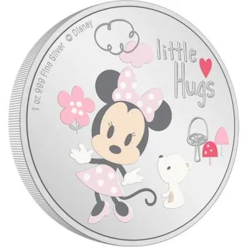 1 Unze Silbermünze Niue 2024 PP in Farbe | Disney`s ™ Baby Little Hugs | Motiv: Mädchen ( Girl )