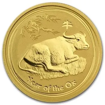 1 Unze Goldmünze Australien 2009 - Lunar Serie 2 - Motiv: OCHSE