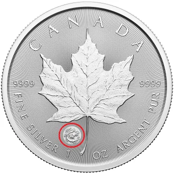 1 Unze Silbermünze Kanada 2024 im Blister - Maple Leaf | Treasured Silver Maple Leaf First Strikes - Privy Mark: Year of the Dragon - Jahr des Drachen ( Premium Bullion )
