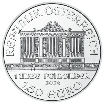 500 x 1 Unze Silbermünze Österreich 2024 - Wiener Philharmoniker in der MasterBox