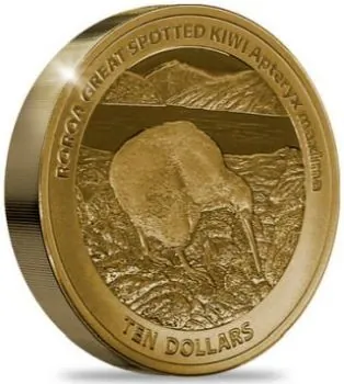 1/4 Unze Goldmünze Neuseeland 2024 - Kiwi in Polierte Platte