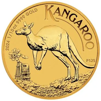 1/10 Unze Goldmünze Australien 2024 - Känguru