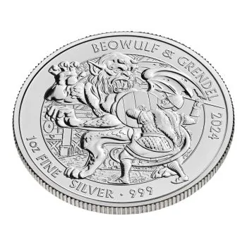 1 Unze Silbermünze Großbritannien 2024 | Serie: Myths and Legends - Motiv: Beowulf & Grendel