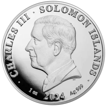 1 Unze Silbermünze Salomon 2024 | Motiv: Pi ( Kreiszahl )