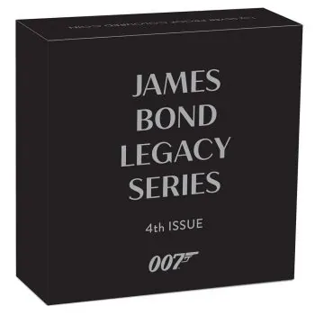 1 Unze Silbermünze Tuvalu 2024 Polierte Platte in Farbe | Serie: James Bond Legacy - Motiv: Pierce Brosnan