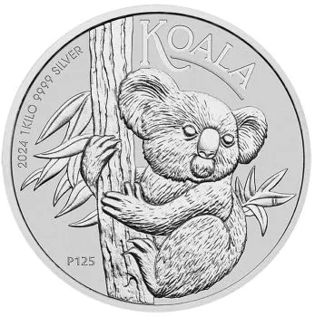 1 Kilo Silbermünze Australien 2024 - Koala *