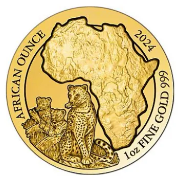 1 Unze Goldmünze Ruanda 2024 - Leopard