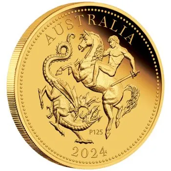 Australien 25 Dollar Sovereign Goldmünze 2024 in Polierte Platte - The Perth Mint’s 125th Anniversary Australia Sovereign