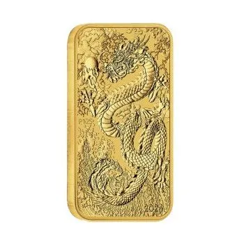 1 Unze Gold Münzbarren Australien 2024 - Dragon Rectangle