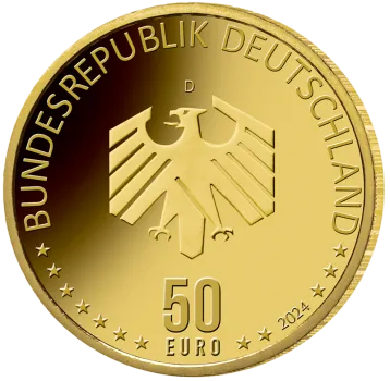 Deutschland 50 Euro Gold Gedenkmünze 2024 | Serie: Deutsches Handwerk - Motiv: Mobilität | 2. Ausgabe