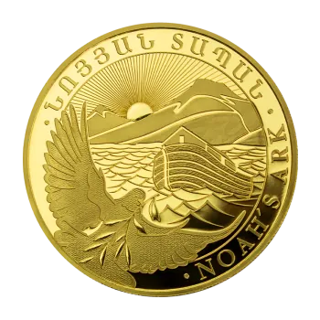 1 Gramm Goldmünze Armenien - Arche Noah