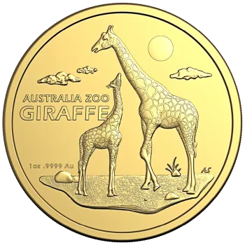 1 Unze Goldmünze Australien 2024 | Serie: Australia Zoo - Motiv: Giraffe