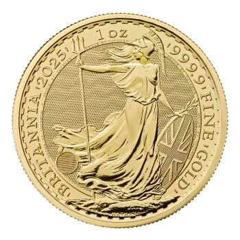 1 Unze Goldmünze Großbritannien 2025 - Britannia | Motiv: König Charles ( Charles III. )