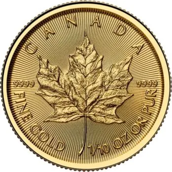 1/10 Unze Goldmünze Kanada 2025 - Maple Leaf