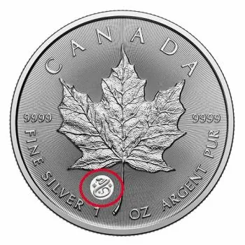 1 Unze Silbermünze Kanada 2025 im Blister - Maple Leaf | Treasured Silver Maple Leaf - Privy Mark: Year of the Snake - Jahr der Schlange ( Premium Bullion )