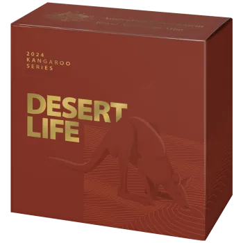 1/10 Unze Goldmünze Australien 2024 - Känguru in Polierte Platte | RAM Ausgabe | Motiv: Desert Life