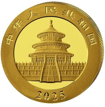 1 Gramm Goldmünze China 2025 - Panda