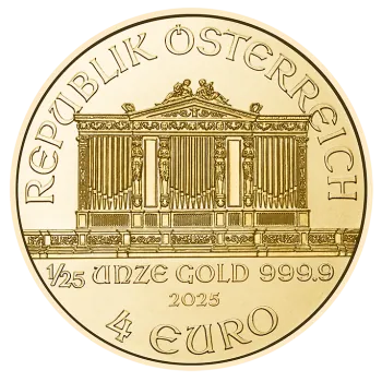 1/25 Unze Goldmünze Österreich 2025 - Wiener Philharmoniker