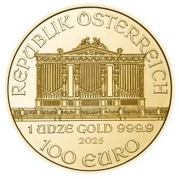 1 Unze Goldmünze Österreich 2025 - Wiener Philharmoniker