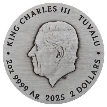2 Unze Silbermünze Tuvalu 2025 in Antique Finish | MOTIV: Fate - The Moirai