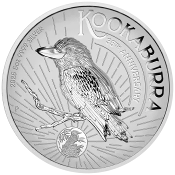 5 Unze Silbermünze Australien 2025 - Kookaburra Incused in HIGH RELIEF und Polierte Platte