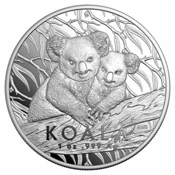 1 Unze Silbermünze Australien 2025 - Koala HIGH RELIEF in Polierte Platte | RAM Ausgabe | 2. Ausgabe