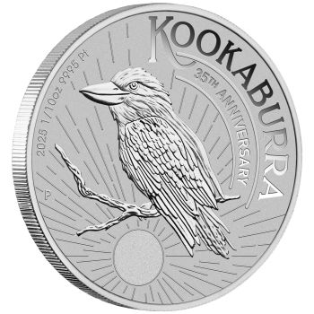 1/10 Unze Platinmünze Australien 2025 - Kookaburra ( 35. Jahrestag - 35th Anniversary )