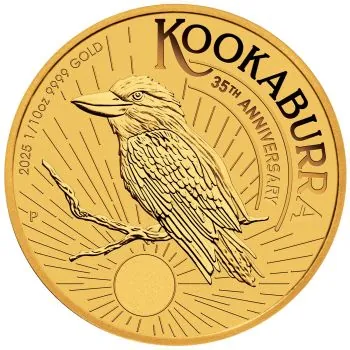 1/10 Unze Goldmünze Australien 2024 - Kookaburra ( 35. Jahrestag - 35th Anniversary )