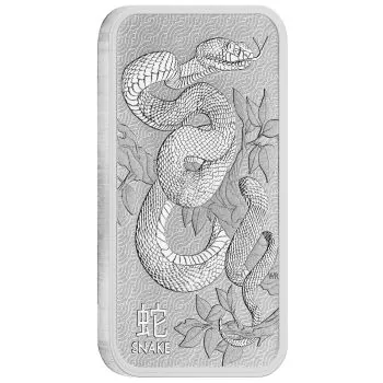 1 Unze Silberbarren Perth Mint | Motiv: Lunar Schlange ( Lunar Snake)