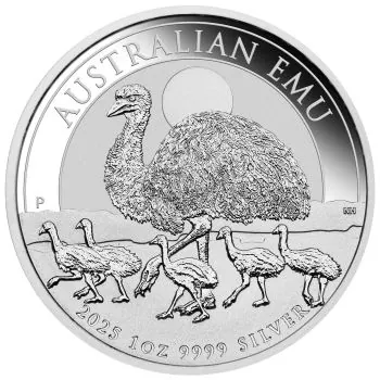 1 Unze Silbermünze Australien 2025 - Emu