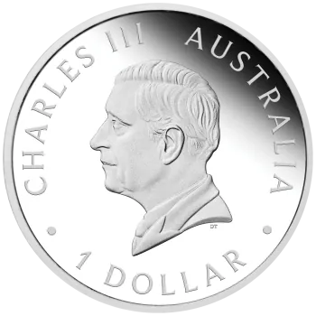 1 Unze Silbermünze Australien 2025 in Polierte Platte | Motiv: Der Schwan - The Swan | Perth Money Expo ANDA Ausgabe