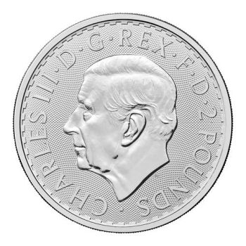 1 Unze Silbermünze Großbritannien 2026 - Britannia | Motiv: König Charles ( Charles III. )