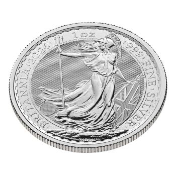 1 Unze Silbermünze Großbritannien 2026 - Britannia | Motiv: König Charles ( Charles III. )