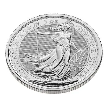 1 Unze Silbermünze Großbritannien 2026 - Britannia | Motiv: König Charles ( Charles III. )