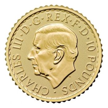 1/10 Unze Goldmünze Großbritannien 2026 - Britannia | Motiv: König Charles ( Charles III. )