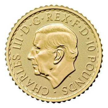 1/10 Unze Goldmünze Großbritannien 2026 - Britannia | Motiv: König Charles ( Charles III. )