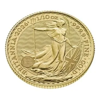 1/10 Unze Goldmünze Großbritannien 2026 - Britannia | Motiv: König Charles ( Charles III. )