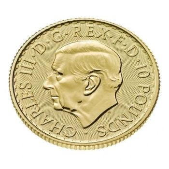 1/10 Unze Goldmünze Großbritannien 2026 - Britannia | Motiv: König Charles ( Charles III. )