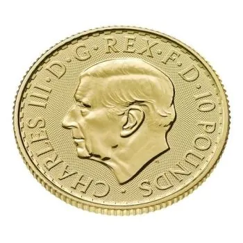 1/10 Unze Goldmünze Großbritannien 2026 - Britannia | Motiv: König Charles ( Charles III. )